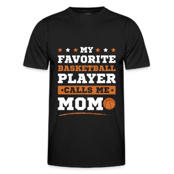 Basketball Mama - Men's Functional T-Shirt - black - Front - AI Model Male 178 dark (178cm)