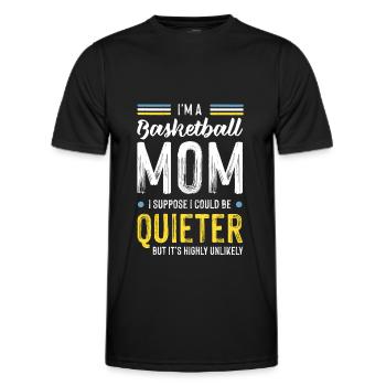 Basketball Mama - Men's Functional T-Shirt - black - Front - AI Model Male 178 dark (178cm)