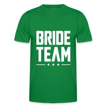 Équipe de la mariée - T-shirt sport Homme - vert - Devant - AI Model Male 178 dark (178cm)