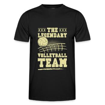 Volleyball team - Männer Funktions-T-Shirt - Schwarz - Vorne - AI Model Male 178 dark (178cm)