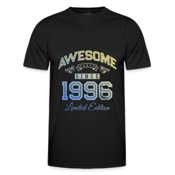 1996 awesome since - Männer Funktions-T-Shirt - Schwarz - Vorne - AI Model Male 178 dark (178cm)