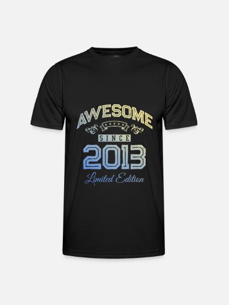 2013 awesome since - Men's Functional T-Shirt - black