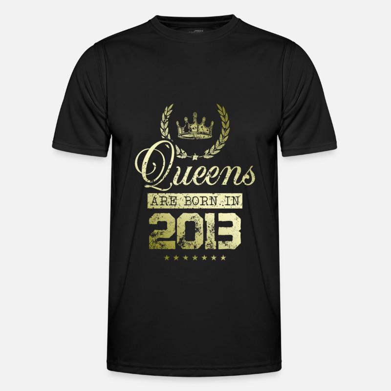 Queens born in 2013 - Men's Functional T-Shirt - black
