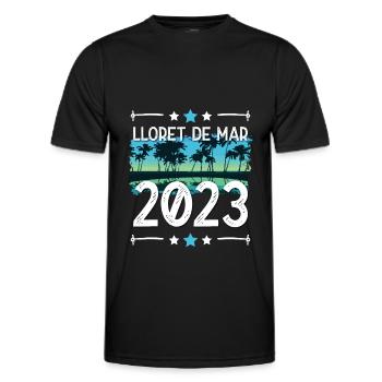 Lloret De Mar 2023 - Männer Funktions-T-Shirt - Schwarz - Vorne - AI Model Male 178 dark (178cm)