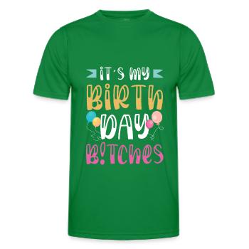 Anniversaire drôle de dicton - T-shirt sport Homme - vert - Devant - AI Model Male 178 dark (178cm)