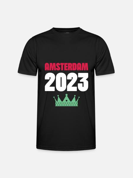 Amsterdam 2023 Krone - Men's Functional T-Shirt - black