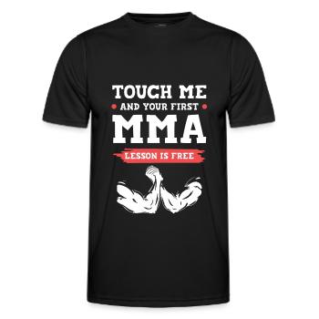 mixed martial arts mma - Männer Funktions-T-Shirt - Schwarz - Vorne - AI Model Male 178 dark (178cm)