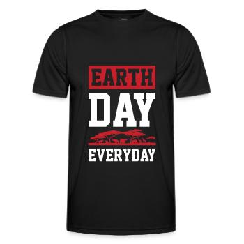 Earth Day Animal Welfare - Men's Functional T-Shirt - black - Front - AI Model Male 178 dark (178cm)