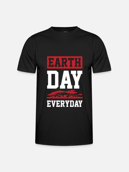 Earth Day Animal Welfare - Men's Functional T-Shirt - black