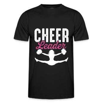 cheerleading cheerleaders - Men's Functional T-Shirt - black - Front - AI Model Male 178 dark (178cm)