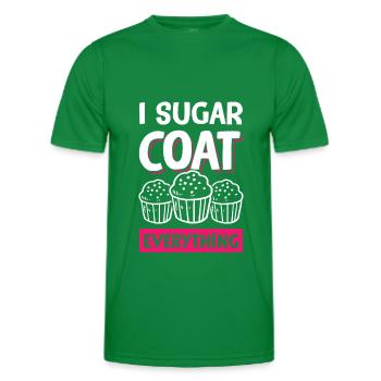 zucker muffin backen - Männer Funktions-T-Shirt - Kelly Green - Vorne - AI Model Male 178 dark (178cm)