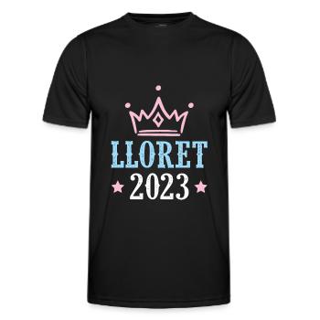 lloret de mar 2023 - Men's Functional T-Shirt - black - Front - AI Model Male 178 dark (178cm)