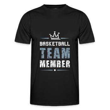 Équipe de basket-ball - T-shirt sport Homme - noir - Devant - AI Model Male 178 dark (178cm)