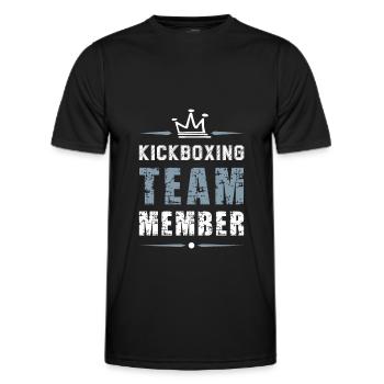 Kickboxing Team - Männer Funktions-T-Shirt - Schwarz - Vorne - AI Model Male 178 dark (178cm)