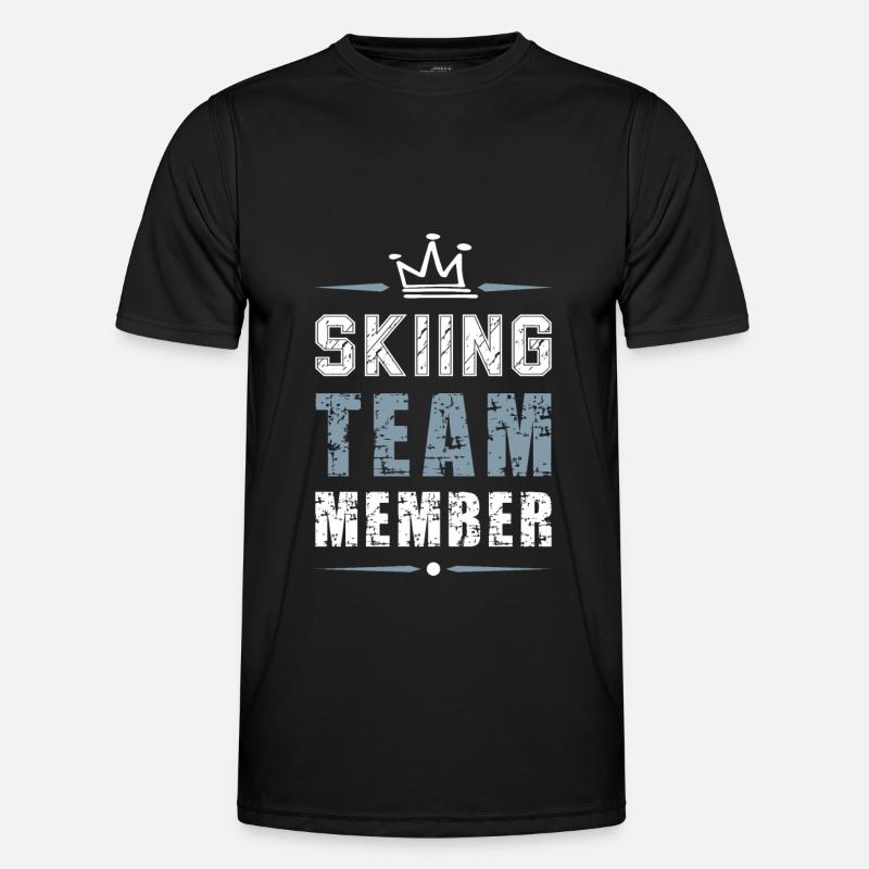 Skiing Team - Men's Functional T-Shirt - black