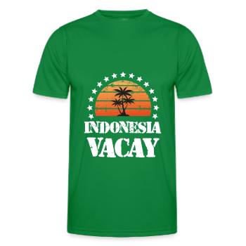 Indonesia Urlaub - Männer Funktions-T-Shirt - Kelly Green - Vorne - AI Model Male 178 dark (178cm)