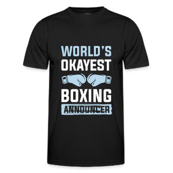 weltbester boxer - Männer Funktions-T-Shirt - Schwarz - Vorne - AI Model Male 178 dark (178cm)