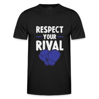 Respect de la boxe - T-shirt sport Homme - noir - Devant - AI Model Male 178 dark (178cm)