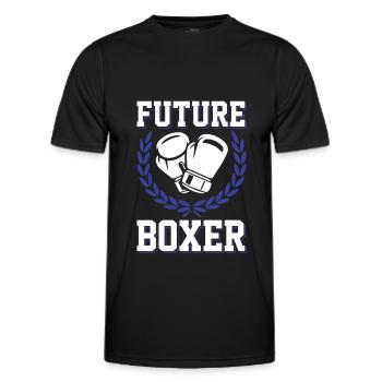 Avenir Boxer - T-shirt sport Homme - noir - Devant - AI Model Male 178 dark (178cm)