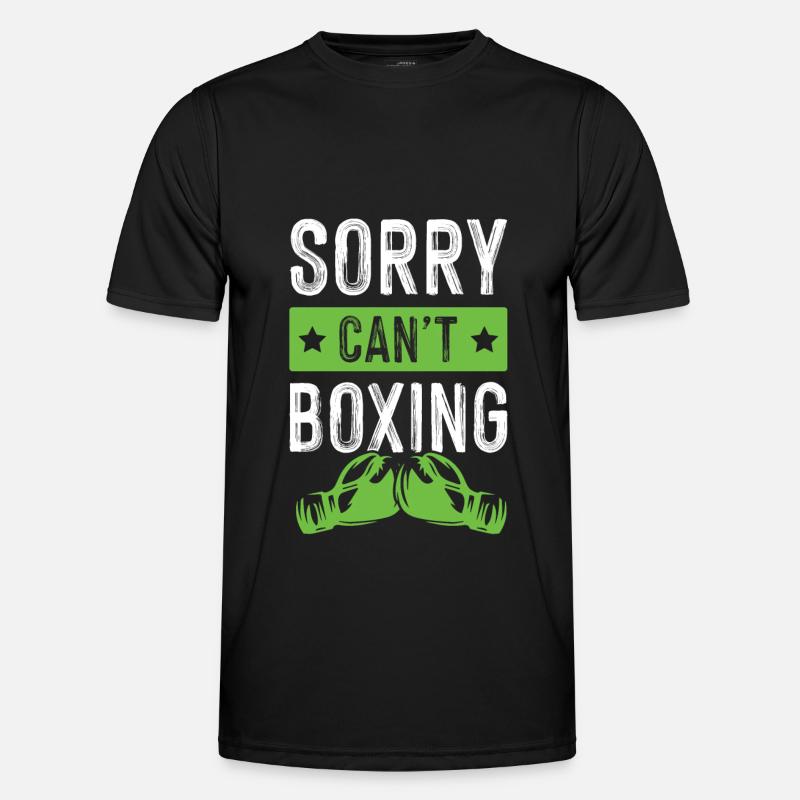 Boxing funny saying - Men's Functional T-Shirt - black