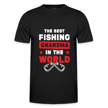 Fischer Grandmother - Men's Functional T-Shirt - black - Front - AI Model Male 178 dark (178cm)