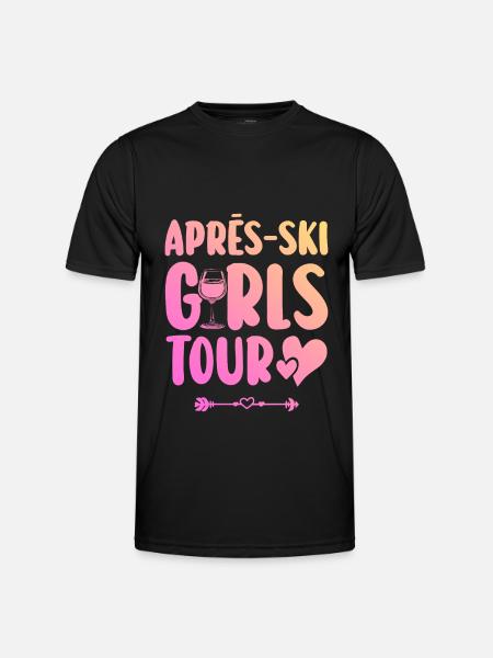 Après-Ski Party Team - Men's Functional T-Shirt - black