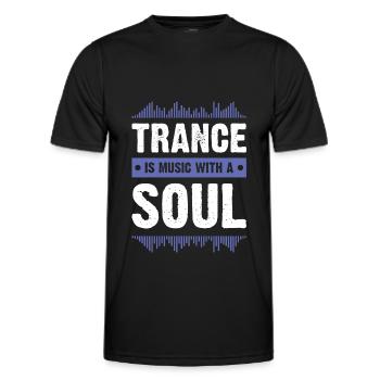 trance soul - Männer Funktions-T-Shirt - Schwarz - Vorne - AI Model Male 178 dark (178cm)