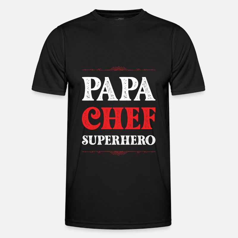 Daddy Superhero Dad - Men's Functional T-Shirt - black