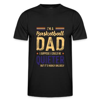 Basketball Daddy - Men's Functional T-Shirt - black - Front - AI Model Male 178 dark (178cm)