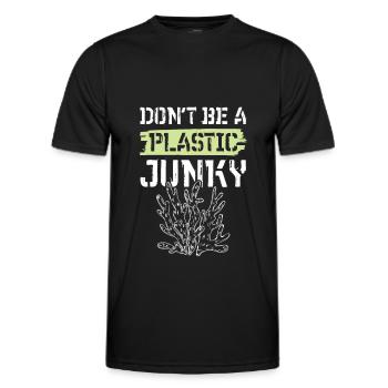 umweltschmutz plastik save the ocean - Männer Funktions-T-Shirt - Schwarz - Vorne - AI Model Male 178 dark (178cm)