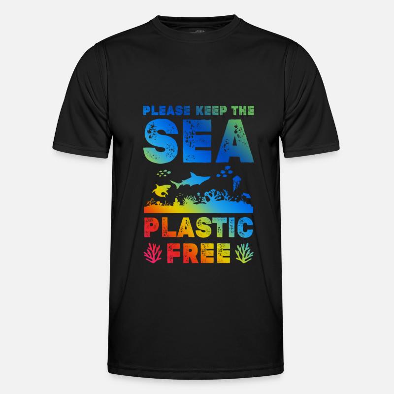 plastik save the ocean Männer Funktions-T-Shirt