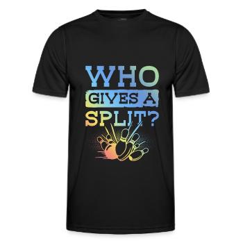 Dicton de Bowling Split - T-shirt sport Homme - noir - Devant - AI Model Male 178 dark (178cm)