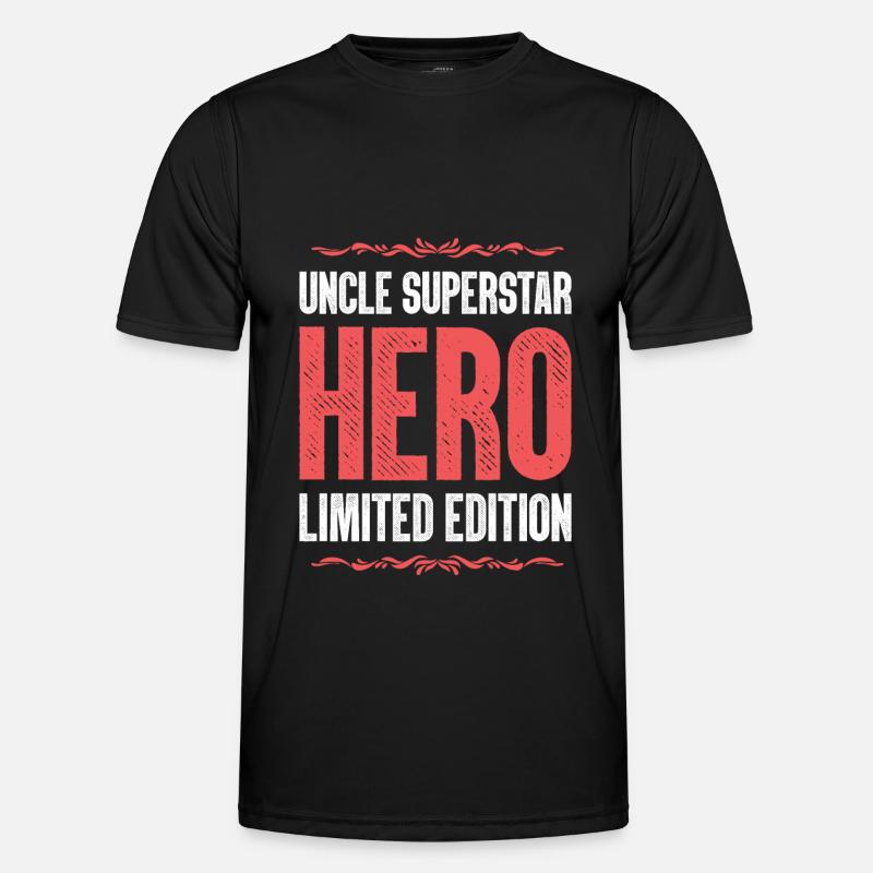 Bester Onkel Held Spruch Männer Funktions-T-Shirt