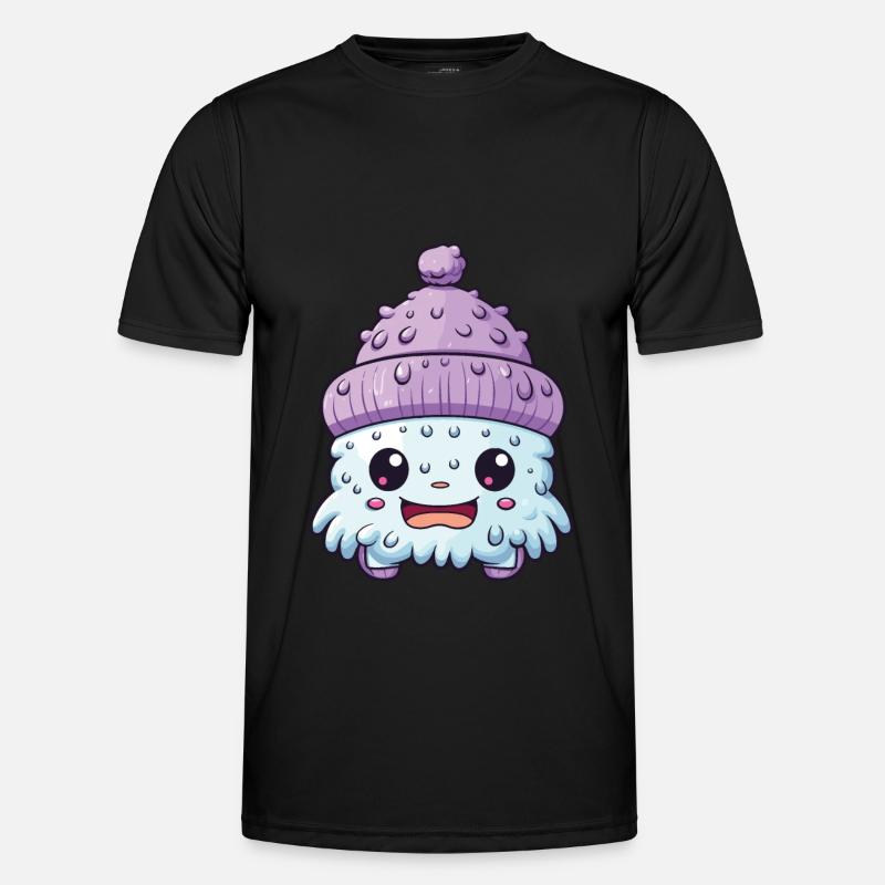 Winter Eskimo Comic Winterlich Männer Funktions-T-Shirt