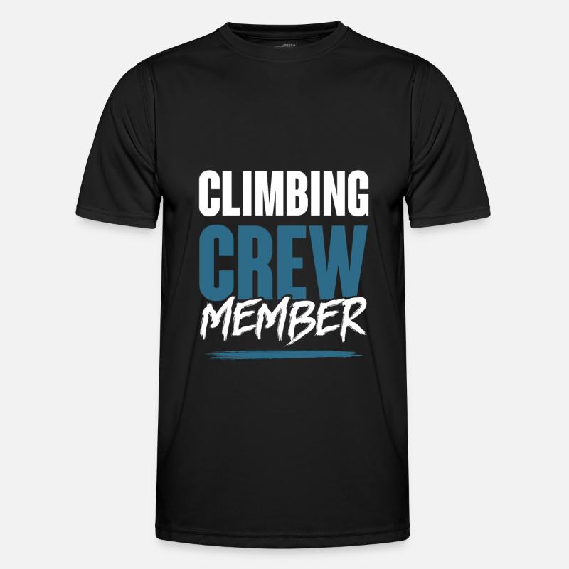 Climbing Crew - Männer Funktions-T-Shirt - Schwarz