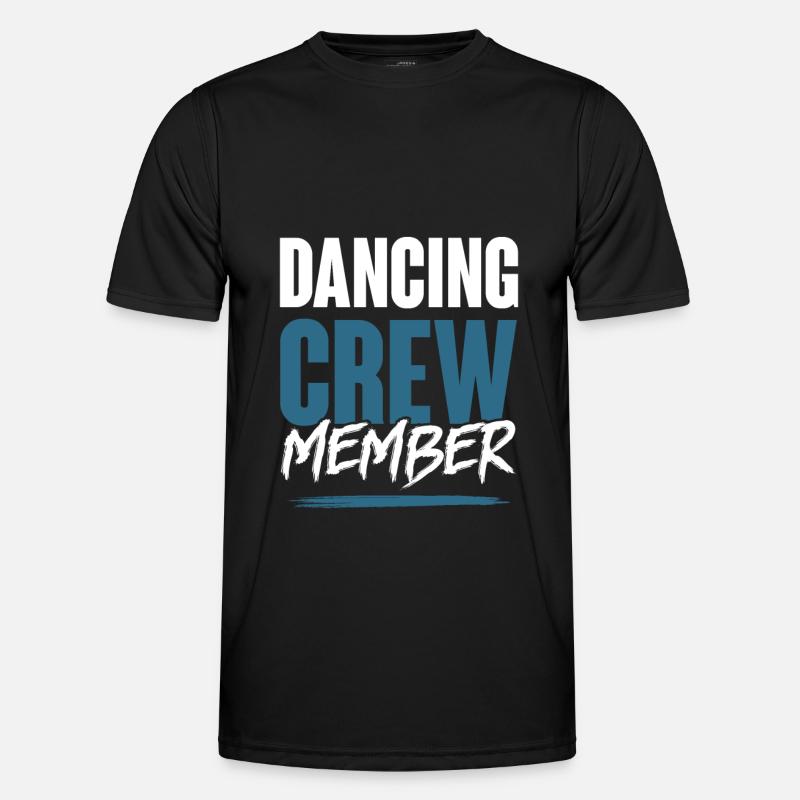 Dancing Crew - Männer Funktions-T-Shirt - Schwarz