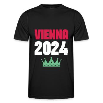 Vienna 2024 Vienna Holidays - Men's Functional T-Shirt - black - Front - AI Model Male 178 dark (178cm)