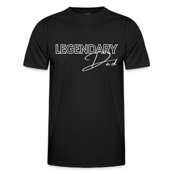 Legendäres Vatertagsgeschenk - Männer Funktions-T-Shirt - Schwarz - Vorne - AI Model Male 178 dark (178cm)