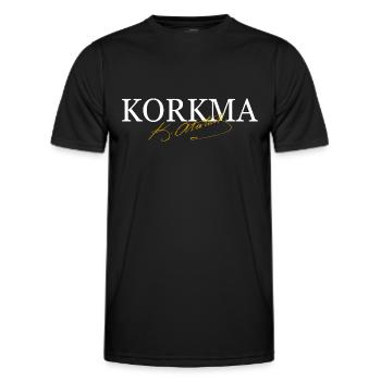 Mustafa Kemal Atatürk Korkma - Men's Functional T-Shirt - black - Front - AI Model Male 178 dark (178cm)