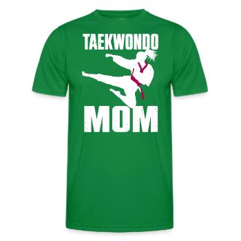 Cool Taekwondo Mama für Frauen Mädchen Karate Judo Mar - Männer Funktions-T-Shirt - Kelly Green - Vorne - AI Model Male 178 dark (178cm)