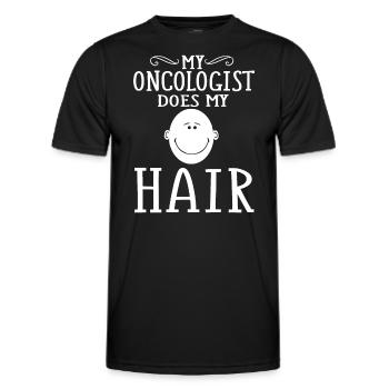 Drôle de combattant survivant du cancer par rémission de chimiothérapie - T-shirt sport Homme - noir - Devant - AI Model Male 178 dark (178cm)