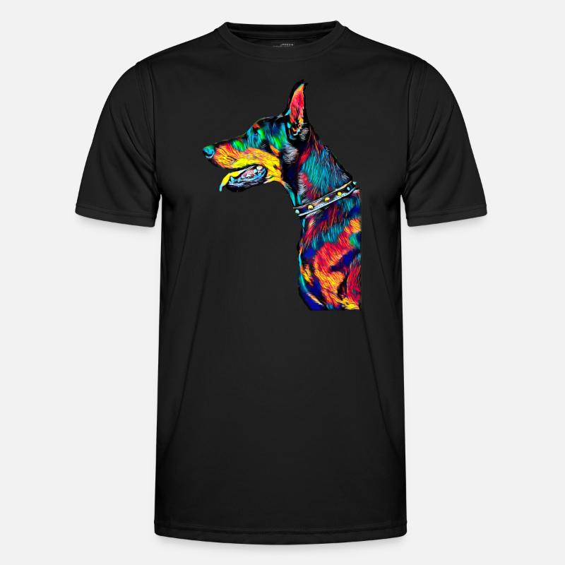 Dobermann Männer Funktions-T-Shirt