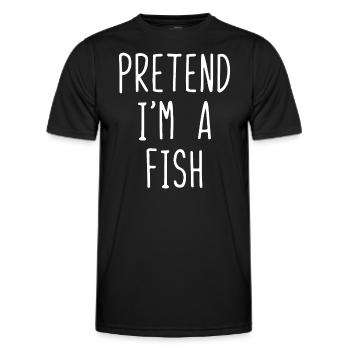 Tu so, als wäre ich ein Fisch Kostüm Halloween Lazy Easycrab - Männer Funktions-T-Shirt - Schwarz - Vorne - AI Model Male 178 dark (178cm)
