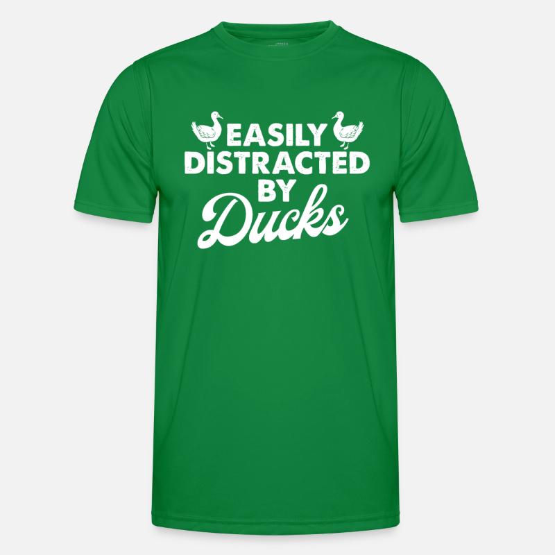 Easily Distracted By Ducks - Duck Loverby duckshun Men's Functional T-Shirt