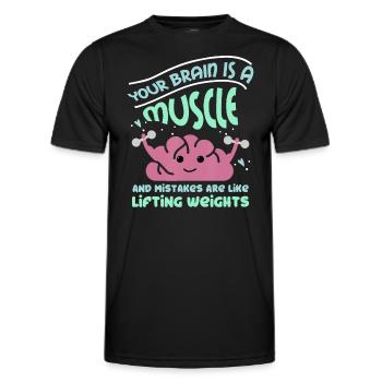 Conception de l’enseignant de l’ de croissance, conception inspirantesc - T-shirt sport Homme - noir - Devant - AI Model Male 178 dark (178cm)
