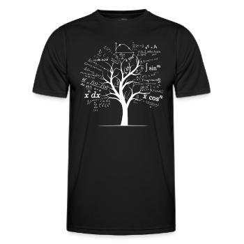 Funny AP Calculus Algebra Tree Math Teacher Nerd G - Men's Functional T-Shirt - black - Front - AI Model Male 178 dark (178cm)