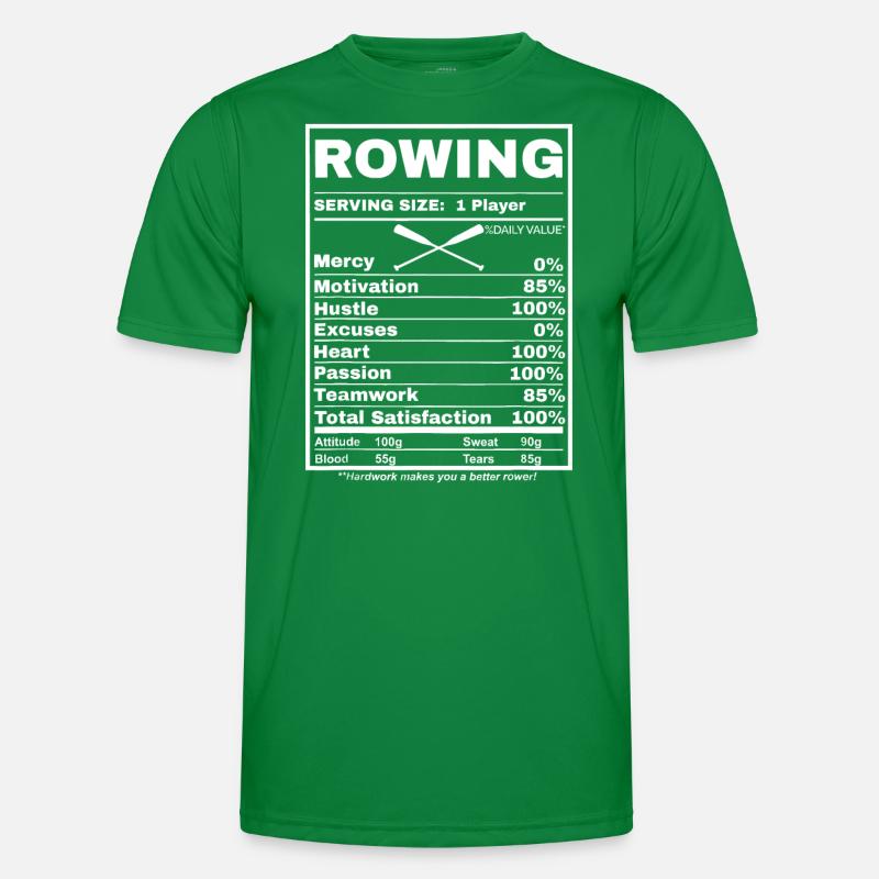 Aviron Bateaux à rames Valeur nutritive Équipe d’aviron Aviron T-shirt sport Homme