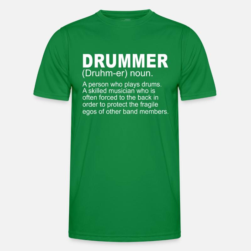 Drummer Gift Playing Drums Percussion Mallet Percu Men's Functional T-Shirt