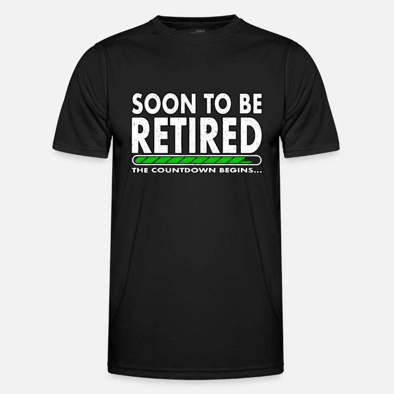 Lustig bald im Ruhestand Der Countdown beginnt forr Männer Funktions-T-Shirt