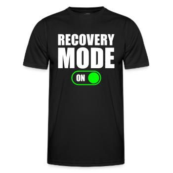 Wiederherstellungsmodus Auf Idee Cool Wiederherstellung Idee Wiederherstellung - Männer Funktions-T-Shirt - Schwarz - Vorne - AI Model Male 178 dark (178cm)